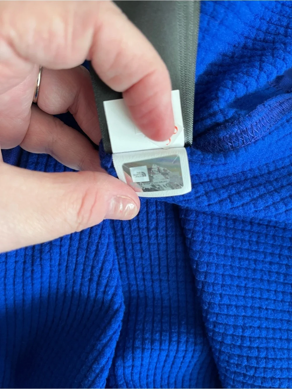 NWOT The North Face Men's Cobalt Blue Lightweight Waffle Knit Jacket Size XL